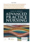 Advanced Practice Nursing Essential Knowledge for the Profession 5th Edition by Susan M&period; DeNisco Test Bank&colon; All Chapters Included with Rationales 100&percnt; Original&vert; LATEST UPDATE  &vert; A&plus; GUIDE