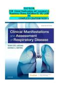 Test bank for Clinical Manifestations and Assessment of Respiratory Disease 8th Edition by Des Jardins &ndash; Complete Chapters with Answers