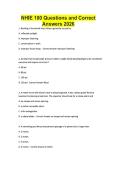 NHIE 100 Questions and Correct Answers 2026