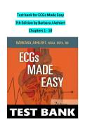 Test bank for ECGs Made Easy 7th Edition by Barbara J Aehlert &lpar;Complete Chapters 1-10&rpar;
