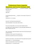 Professional Home Inspector Questions and Correct Answers 2026