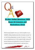 STRYKER GALLUP EXAM COMPLETE PACKAGE DEAL