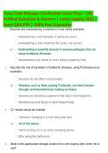 Texas Food Manager Certification Exam Prep &ndash; 180  Verified Questions & Answers &vert; Latest Update 2026 &vert;  Exam Q&A PDF &vert; 100&percnt; Pass Guarantee
