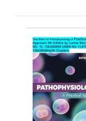 Test Bank For Pathophysiology&colon; A Practical Approach 5th Edition by Lachel Story&vert;&vert;ISBN NO&colon;10&comma;1284288099&vert;&vert;ISBN NO&colon;13&comma;978-1284288094&vert;&vert;All Chapters&vert;&vert;Complete Guide A&plus;