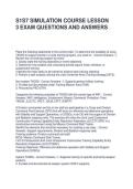 S1S7 SIMULATION COURSE LESSON 3 EXAM QUESTIONS AND ANSWERS