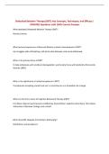 Dialectical Behavior Therapy &lpar;DBT&rpar;&colon; Key Concepts&comma; Techniques&comma; and Efficacy &vert; UPDATED Questions with 100&percnt; Correct Answers