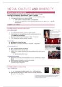 hulp nodig met MEDIA&comma; CULTURE AND DIVERSITY