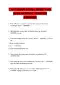 CAISS EXAM STUDY QUESTIONS  WITH ALREADY VERIFIED  ASNWERS