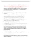 Department of Defense &lpar;DOD&rpar; Cyber Awareness Challenge 2026 Fort Gordon &vert; UPDATED Questions with 100&percnt; Correct Answers