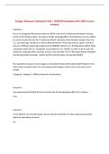 Foreign Disclosure Training for DoD &vert; UPDATED Questions with 100&percnt; Correct Answers