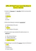   APEA 3P Final Exam Latest Questions & Correct Answers 2026&sol;2027