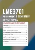 LME3701 Assignment 2 &lbrace;HISTORICAL APPROACH&rcub; Semester 1 2026 - Due Date 1 April 2026