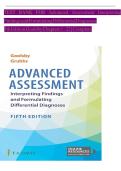 Test Bank for Advanced Assessment 4th Edition Interpreting Findings and Formulating Differential Diagnoses By Mary Jo Goolsby&semi; Laurie Grubbs &vert; 9780803668942 &vert; &vert; Chapter 1-22 &vert; All Chapters with Answers and Rationales