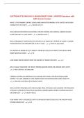ELECTRONICS TECHNICIAN E-5 ADVANCEMENT EXAM &vert; UPDATED Questions with 100&percnt; Correct Answers