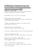 ATI Med-Surg Chapter 59&colon; Acute & Chronic Glomerulonephritis Questions & Correct Answers 2026
