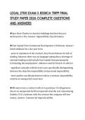 LEGAL 2700 EXAM 3 JESSICA TRIPP FINAL STUDY PAPER 2026 COMPLETE QUESTIONS AND ANSWERS