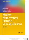 SOLUTION MANUAL for Modern Mathematical Statistics with Applications 3rd Edition by Jay L&period; Devore