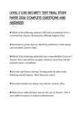LEVEL 2 CJIS SECURITY TEST FINAL STUDY PAPER 2026 COMPLETE QUESTIONS AND ANSWERS