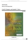 TEST BANK FOR Diseases of the Human Body 7TH EDITION BYCarol D&period; Tamparo&comma; and Jennifer T&period; Davis