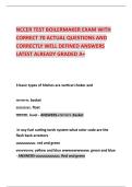 NCCER TEST BOILERMAKER EXAM WITH  CORRECT 70 ACTUAL QUESTIONS AND  CORRECTLY WELL DEFINED ANSWERS  LATEST ALREADY GRADED A&plus;