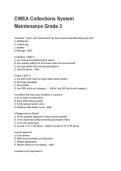CWEA Collections System Maintenance Grade 3 REVISED AND UPDATED FOR 2026&sol;2027 ACTUAL EXAM COMPLETE QUESTIONS AND CORRECT DETAILED ANSWERS &lpar;VERIFIED ANSWERS&rpar; &vert;ALREADY GRADED A&plus;&vert;&vert;BRAND NEW&excl;&excl;