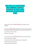NSG 500 quiz 2 QUESTIONS AND VERIFIED CORRECT ANSWERS LATEST 2026-2027 100- GUARANTEED PASS GRADED A&plus;&period;