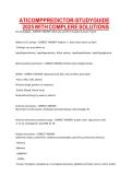 ATI Comprehensive Predictor Study Guide 2026 with Complete Solutions &vert; Nursing Exam Pre