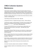 CWEA Collection Systems Maintenance 2026&sol;2027  Questions and Verified Solutions  