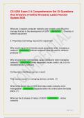 CS 6250 Exam 2 A Comprehensive Set Of Questions And Answers &lpar;Verified Answers&rpar; Latest Version Update 2026&period;