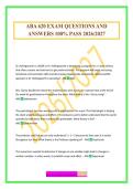 ABA 620 EXAM QUESTIONS AND ANSWERS 100&percnt; PASS 2026&sol;2027