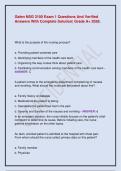 Galen NSG 3100 Exam 1 Questions And Verified Answers With Complete Solution&vert; Grade A&plus; 2026&period;