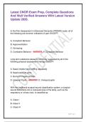 Latest CNOR Exam Prep&comma; Complete Questions And Well Verified Answers With Latest Version Update 2026&period;