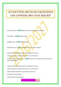 ACCOUNTING 405 EXAM 3 QUESTIONS AND ANSWERS 100&percnt; PASS 2026&sol;2027