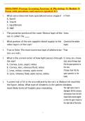 2026&sol;2027 Portage Learning Anatomy & Physiology 2&colon; Module 3 Exam with questions and answers &lpar;graded A&plus;&rpar;