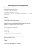 CHMM PRACTICE EXAM QUESTIONS AND ANSWERS