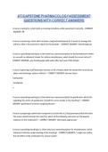ATI Capstone Pharmacology Assessment 2026 &ndash; Questions with Correct Answers and Rationales
