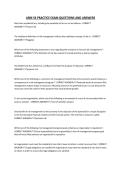 ARM 54 PRACTICE EXAM QUESTIONS AND ANSWERS