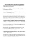 ARM 400 MISSED PRACTICE EXAM QUESTIONS AND ANSWERS