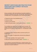 NEWEST CNOR EXAM AND PRACTICE EXAM QUESTIONS AND CORRECT DETAILED ANSWERS 2026&period;