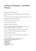 Anatomy & Physiology 1 Lab&semi; Midterm Practical 2026&sol;2027 Questions And Correct  Detailed  Answers With Rationales 