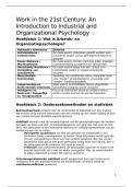 Zeer beknopte samenvatting van het boek Work in the 21st century voor het vak Inl&period; tot de Arbeids- en Organisatiepsycholgie bij OU