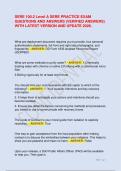 SERE 100&period;2 Level A SERE PRACTICE EXAM QUESTIONS AND ANSWERS &lpar;VERIFIED ANSWERS&rpar; WITH LATEST VERSION AND UPDATE 2026&period;