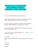 Nutrition Exam 3 QUESTIONS AND VERIFIED CORRECT ANSWERS LATEST 2026- 2027 100- GUARANTEED PASS&period;