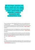 NR 228 Edapt-Assessment and Care EXAM QUESTIONS AND VERIFIED CORRECT ANSWERS LATEST 2026-2027 100- GUARANTEED PASS GRADED A&plus;&period;