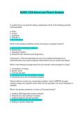 NURS 7430 Advanced Pharm Quizzes &vert; Complete Solutions &lpar;Verified Answers&rpar;