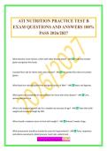 ATI NUTRITION PRACTICE TEST B EXAM QUESTIONS AND ANSWERS 100&percnt; PASS 2026&sol;2027