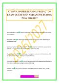ATI RN COMPREHENSIVE PREDICTOR EXAM QUESTIONS AND ANSWERS 100&percnt; PASS 2026&sol;2027