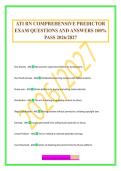 ATI RN COMPREHENSIVE PREDICTOR EXAM QUESTIONS AND ANSWERS 100&percnt; PASS 2026&sol;2027