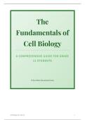 Cell Biology for grade 9&comma; 10&comma; 11 and 12