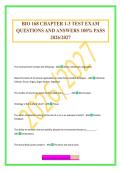BIO 168 CHAPTER 1-3 TEST EXAM QUESTIONS AND ANSWERS 100&percnt; PASS 2026&sol;2027